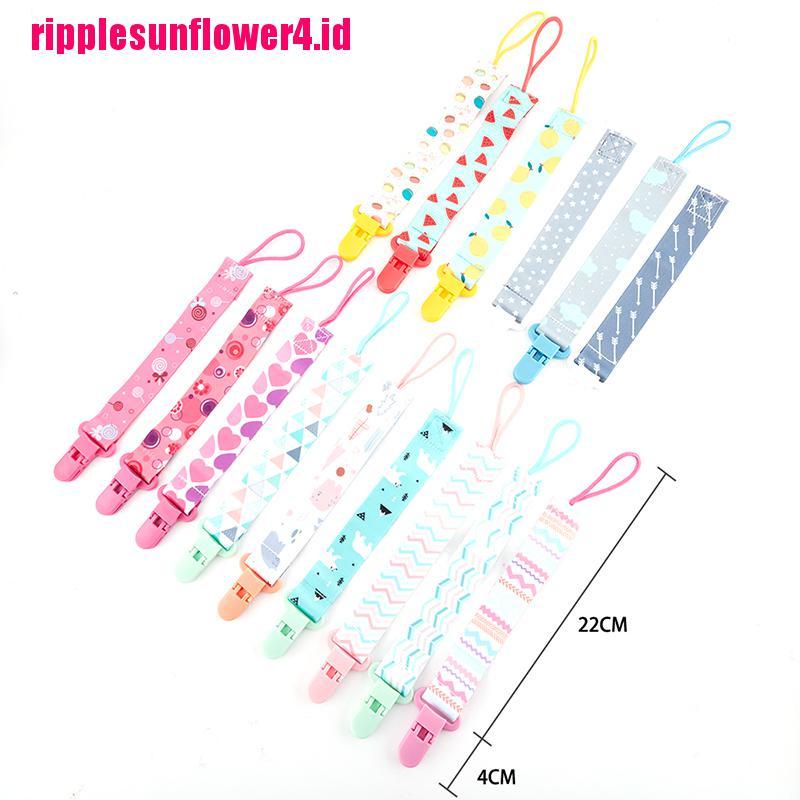 3pcs / Set Klip Penyangga Pacifier Dengan Bahan Plastik Dan Gambar Motif