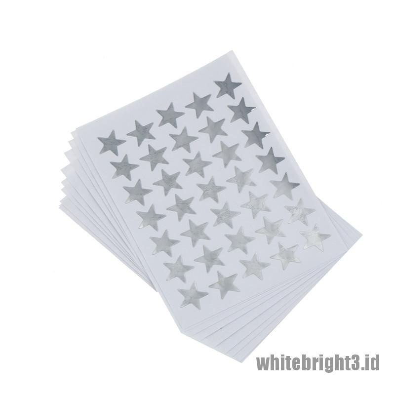 White3 10pcs Stiker Bintang Putih Untuk Hadiah Anak