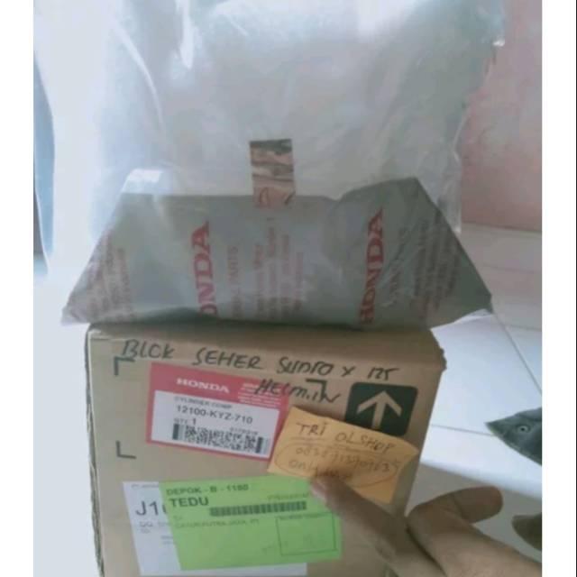 ori blok seher supra x 125 helm in fi f1 injeksi injection block mesin silinder asli original