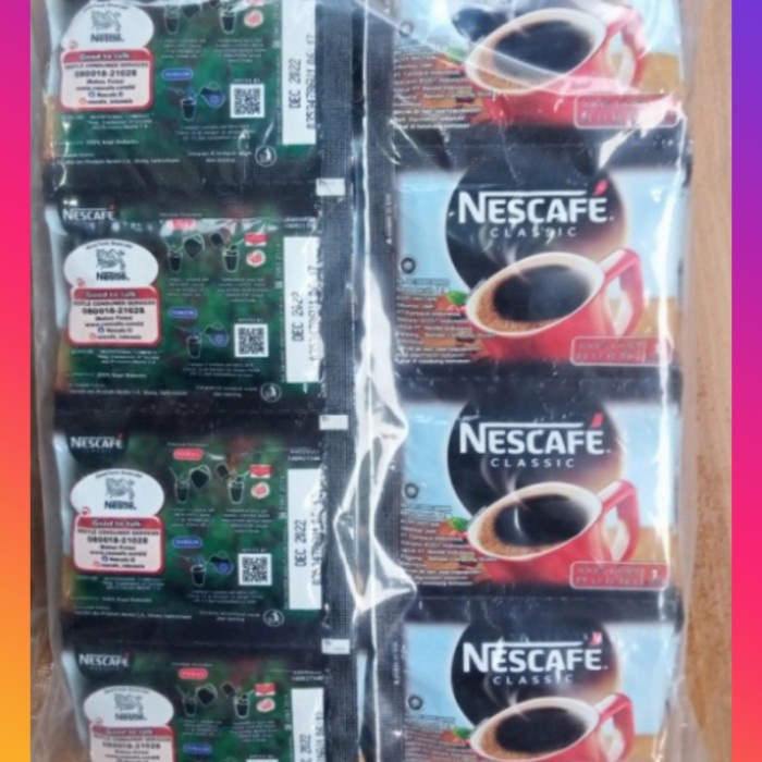 

✨COD✨ Nescafe Classic Sachet 2gr @ pack isi 60 pcs