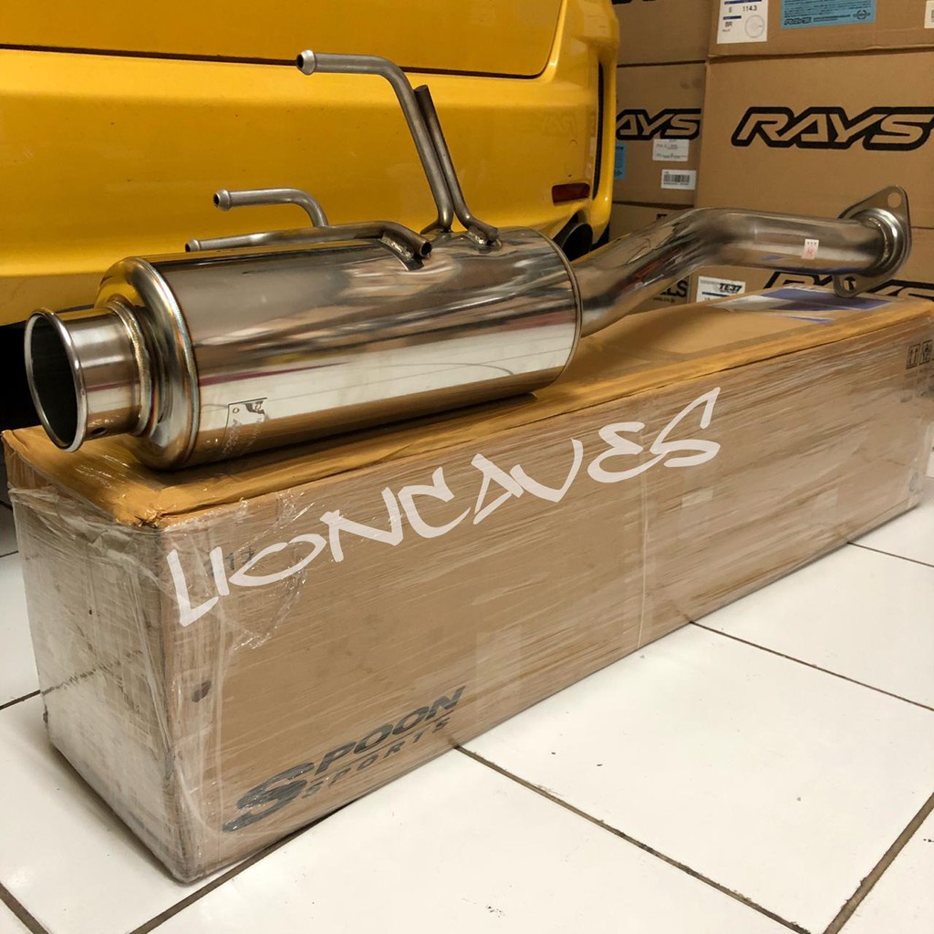 Original Spoon Tail Silencer N1 Muffler Knalpot for Civic FD - Made in Japan