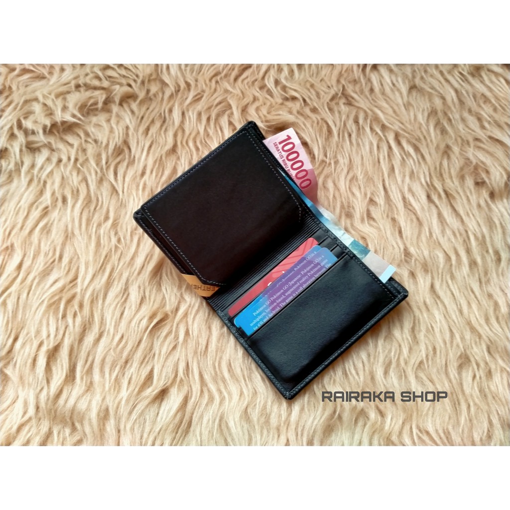 Dompet Pria Kulit Asli Potrait model standar berdiri / lipat Buku terbaru-3