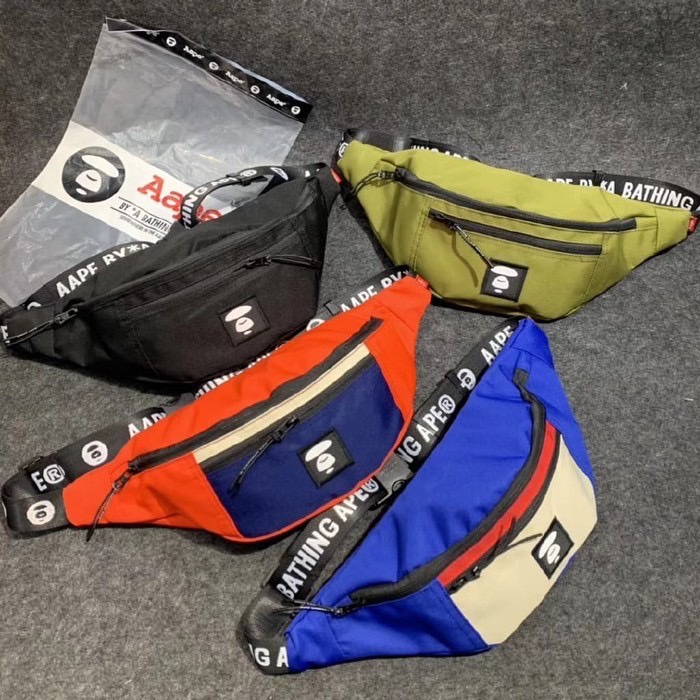 Aape waistbag/Tas pinggang aape/ Tas tangan aape Non camo bisa COD Original 1:1
