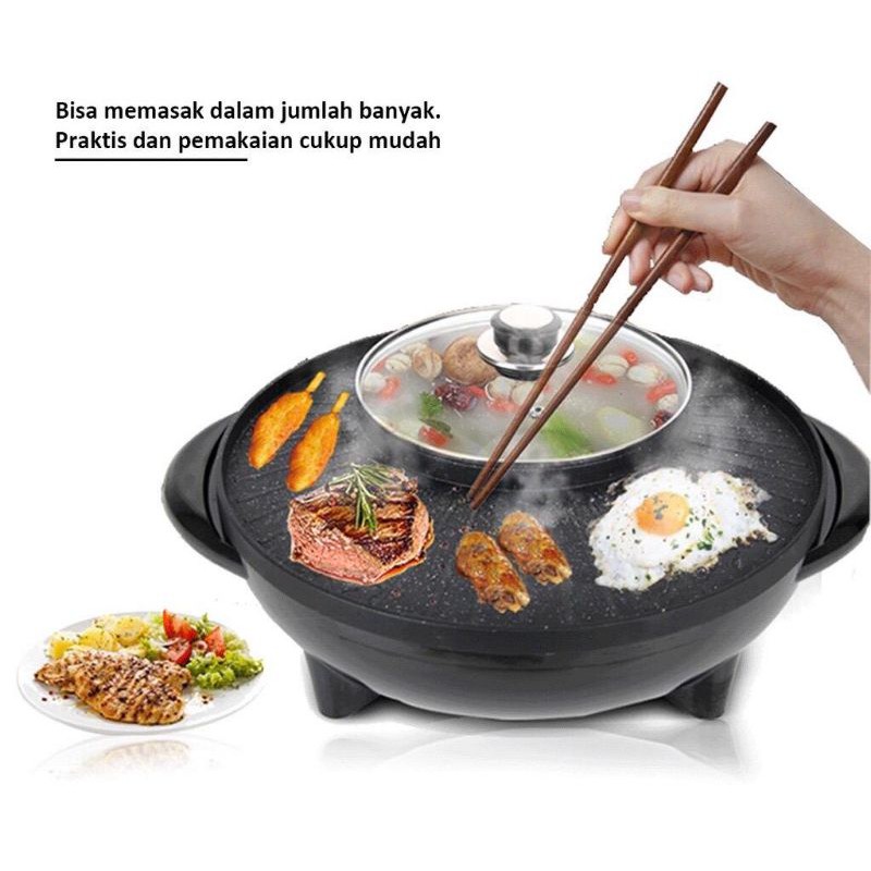 PANDAOMA GRILL ELECTRIC 2 IN 1 BBQ PANGGANG