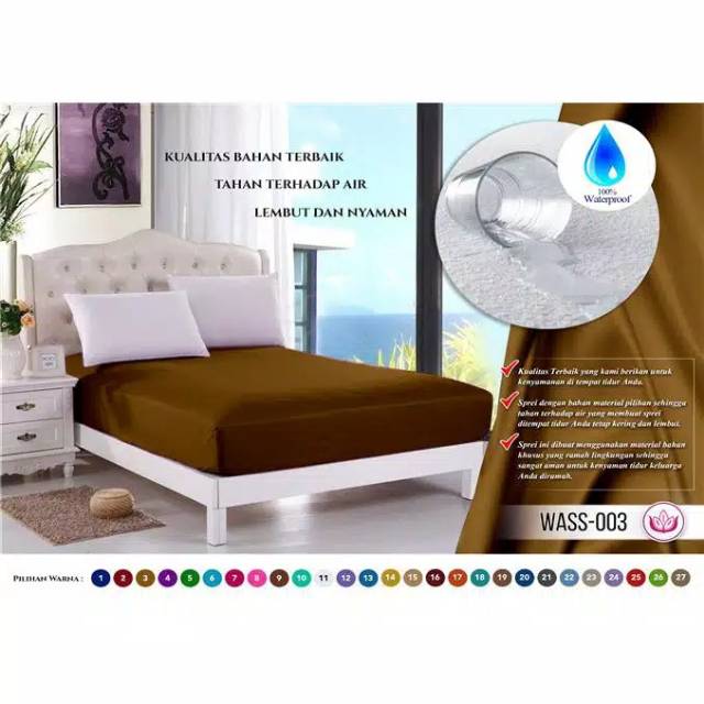 Sprei waterproff termurah uk 180