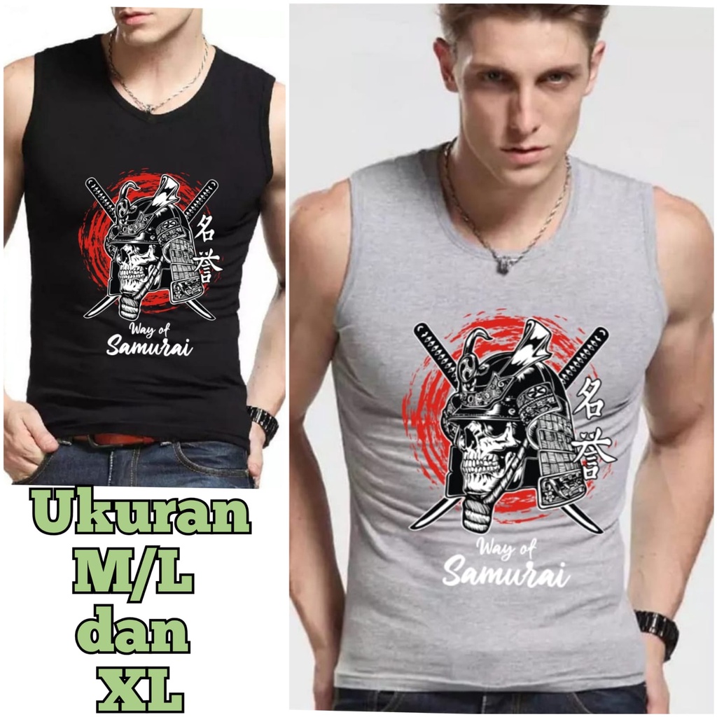 Bisa COD / Asgard777 - SINGLET MOTIF WAY OF / kaos cowok / kaos singlet / kaos dalem singlet cowok