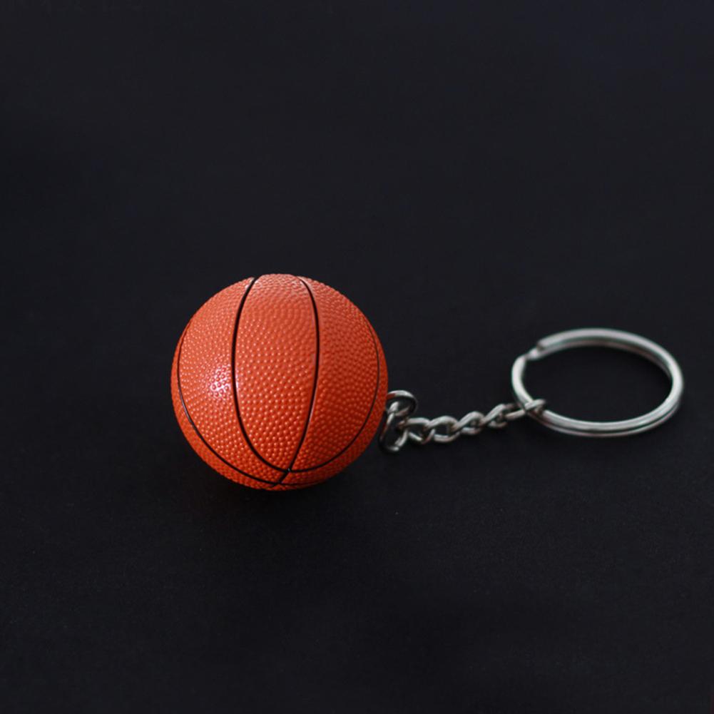 (Tk) 1pc Gantungan Kunci Bentuk Bola Voli / Basket / Sepak / Baseball Untuk Hadiah