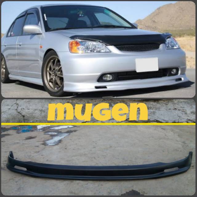 Front lip lips bumper depan mugen civic century ES Vti 2001 2002