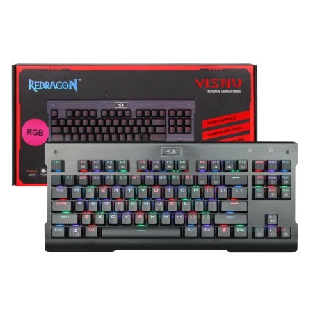 Redragon Keyboard Gaming Mechanical TKL RGB Waterproof Visnu K561RGB