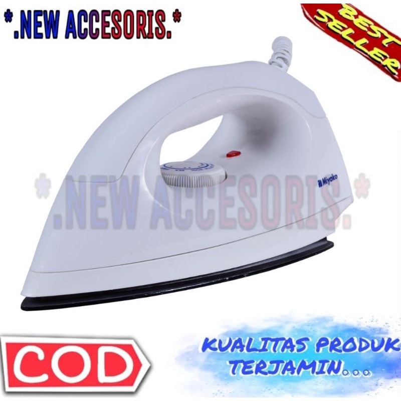 Setrika Miyako El 1009 M Anti Lengket Garansi Resmi Setrika Miyako El 1009M