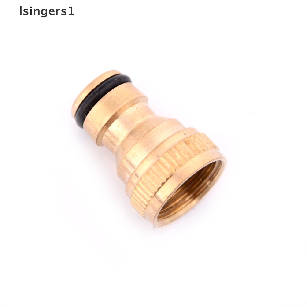 (lsingers1) Adaptor Konektor Selang Air 1 / 2 &quot;Bahan Kuningan