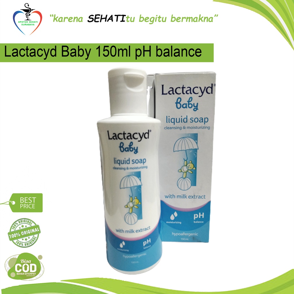 LACTACYD LIQUID BABY 150ML / Sabun Cair Bayi/ Antiseptik