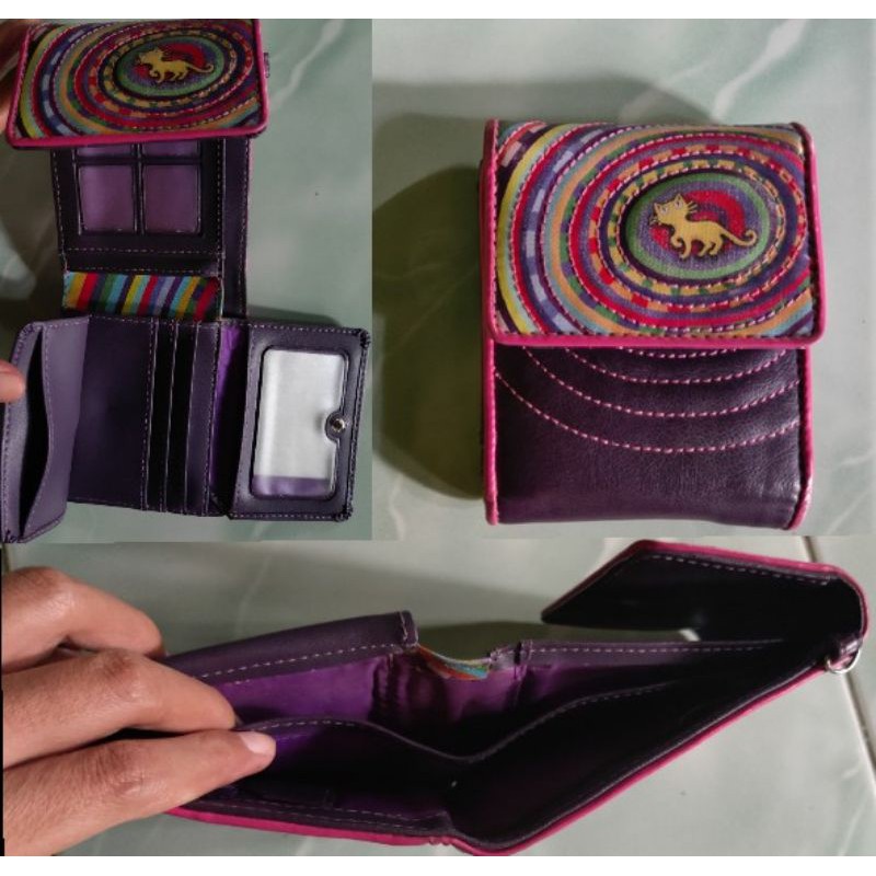 Dompet ungu (preloved) lemoneko by milk teddy