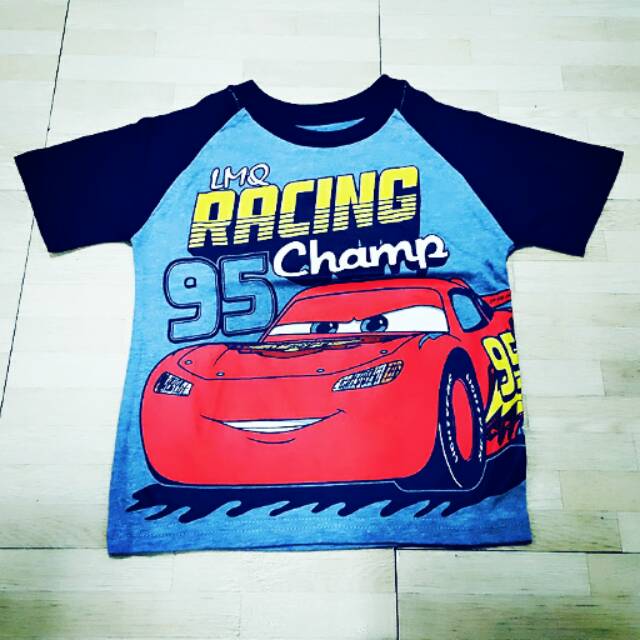 Kaos Anak Cars Blue