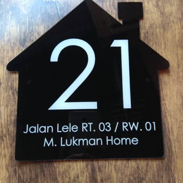 Nomor Rumah Acrylic Mewah Ukuran 20x20 Murah, Bukan Murahan | Shopee ...