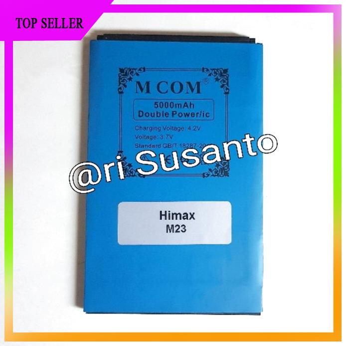 ACC HP BATERAI MCOM HIMAX H1 PLUS M23 DOUBLE POWER 5000MAH