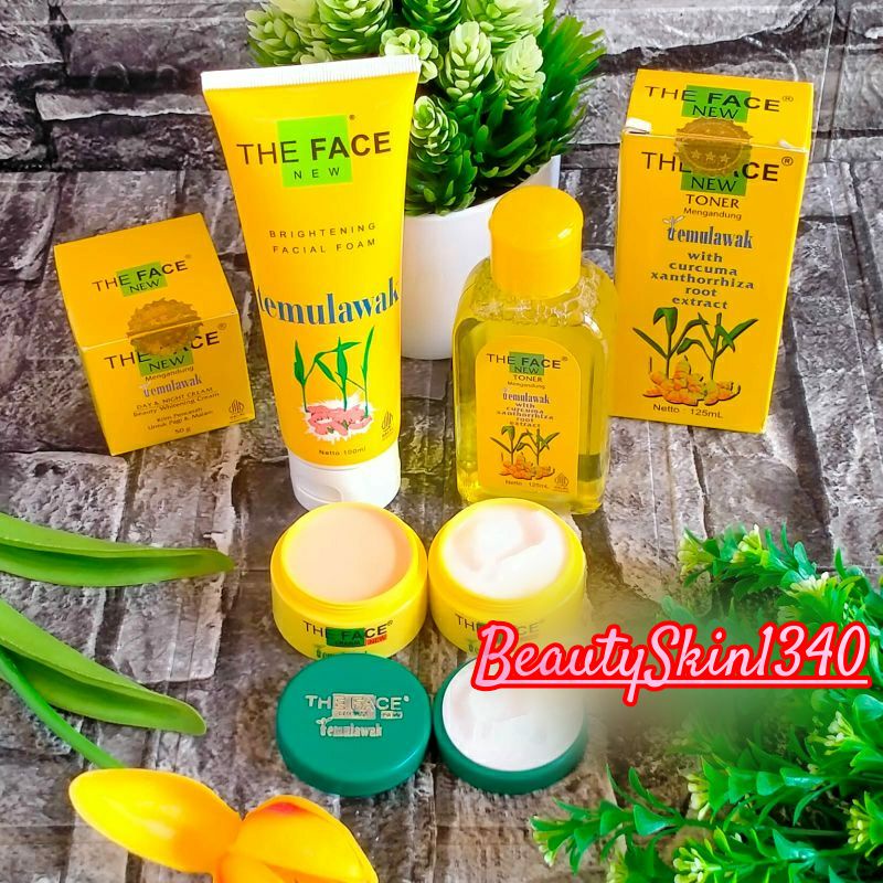 THE FACE PAKET KRIM TEMULAWAK ASLI BPOM isi 4