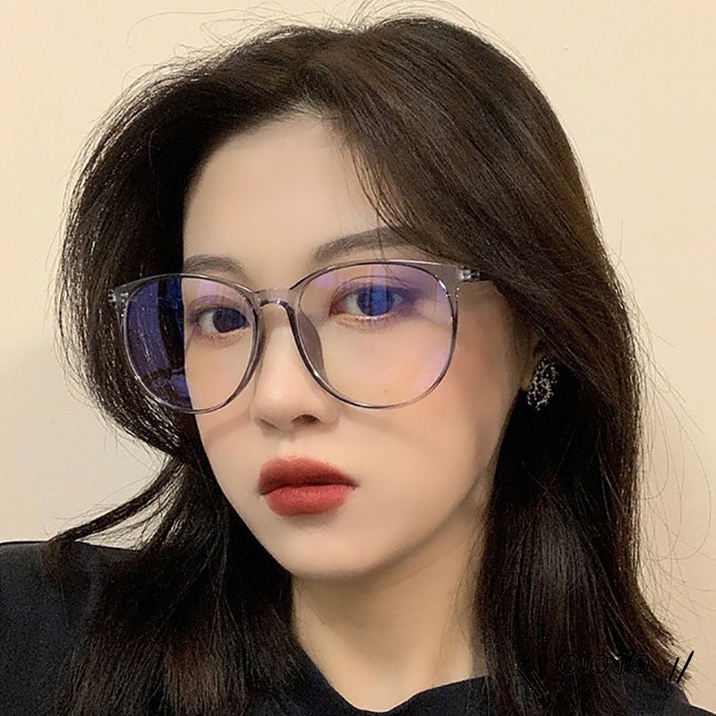 Kacamata Anti Radiasi Transparan Anti-biru Cat eye retro Plastik Bingkai Fashion Kacamata Anti-ultraviolet - SG