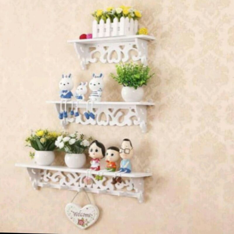rak dinding 3 tingkat vintage kinbar