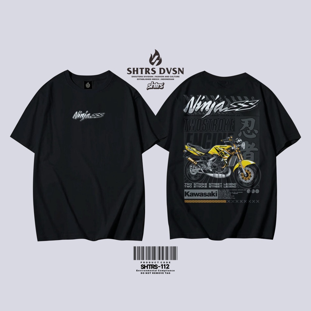 Kaos KAWASAKI NINJA INDONESIA Kaos NINJA RR 2 TAK Baju NINJA SS