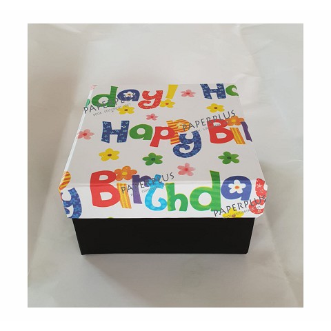 

KOTAK KADO / KOTAK HADIAH / GIFT BOX REMAJA LARGE KK HAPPY BIRTHDAY WARNA-WARNI