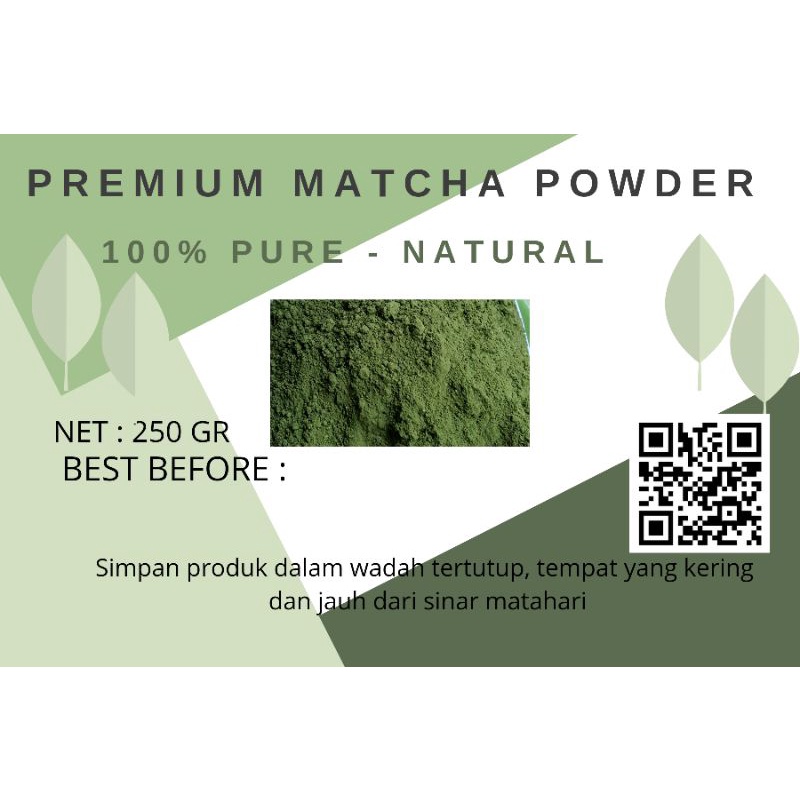 

MATCHA PREMIUM POWDER 250 GR