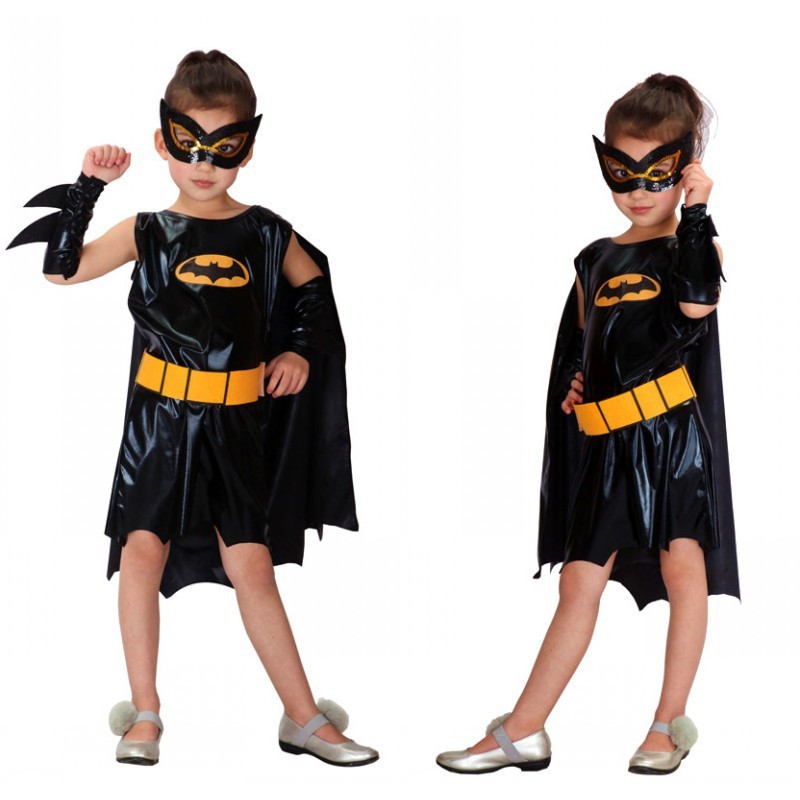 COSTUME BATMAN GIRL ANAK COSPLAY HALLOWEEN COSTUME SUPERHERO