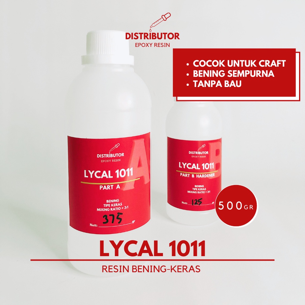 

Epoxy Resin - Lycal 1011 keras - 500gr