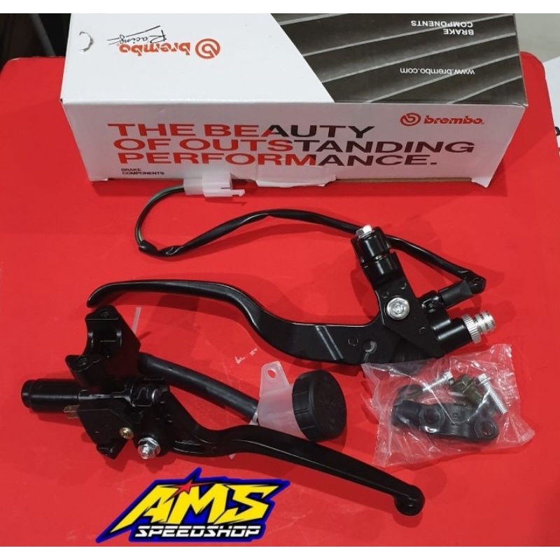 Master rem tabung bulat plus Hendel kopling Brembo set universal Hendel standard