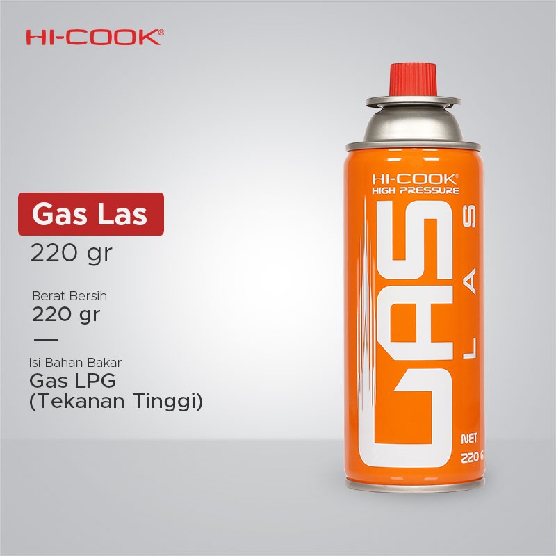Gas Las / Gas Portable Hi-Cook 220 gram