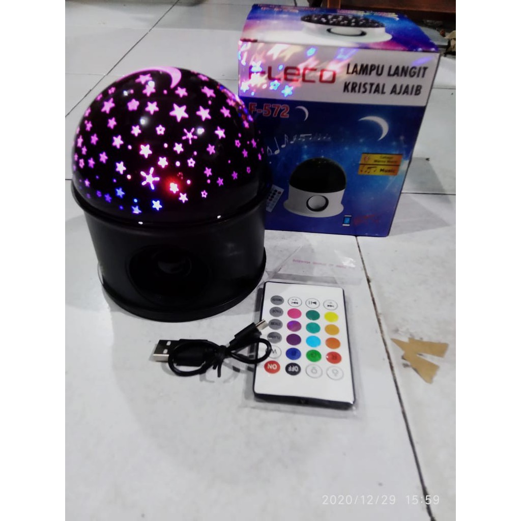 Speaker Bluetooth Lampu Hias Fleco Disco F-572