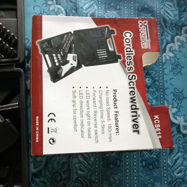 Bor Tanpa Kabel Obeng Elektrik Cordless Rechargeable Screwdriver Ydd