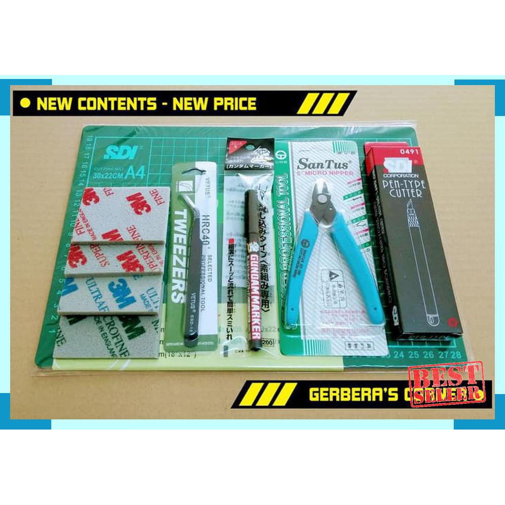 

Paket Basic Tools A4 - Tang - Marker - Matt - Tweezer - Pen Cutter