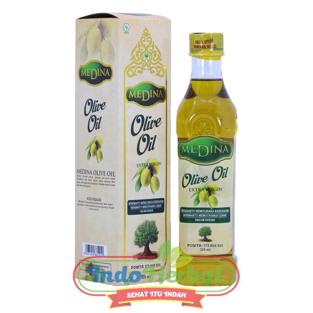 Minyak Zaitun Medina 325 ML Extra Virgin Olive Oil BPOM Asli Origin