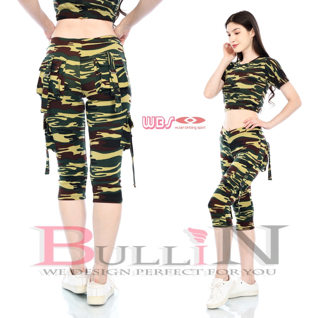Celana senam pdl kantong pendek army