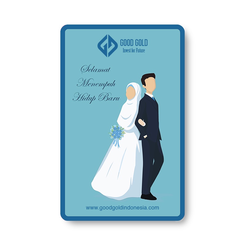 Emas Batangan/ Logam Mulia Good Gold 0,1/0,25/0,5 gr Wedding Series-3