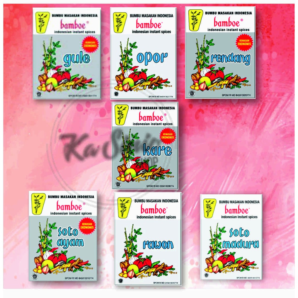 

Bumbu Bamboe Mini (ekonomis) 7 Varian Rasa | Bumbu Dapur | Bumbu Instan | Bumbu Masak