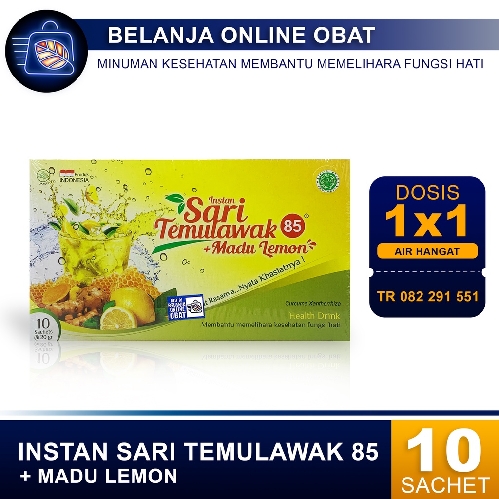 

INSTANT SARI TEMULAWAK PLUS MADU LEMON 85 // Menjaga Kesehatan Tubuh