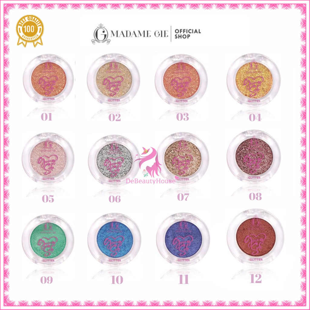 MADAME Gie Going Solo Glittery Pressed Eyeshadow