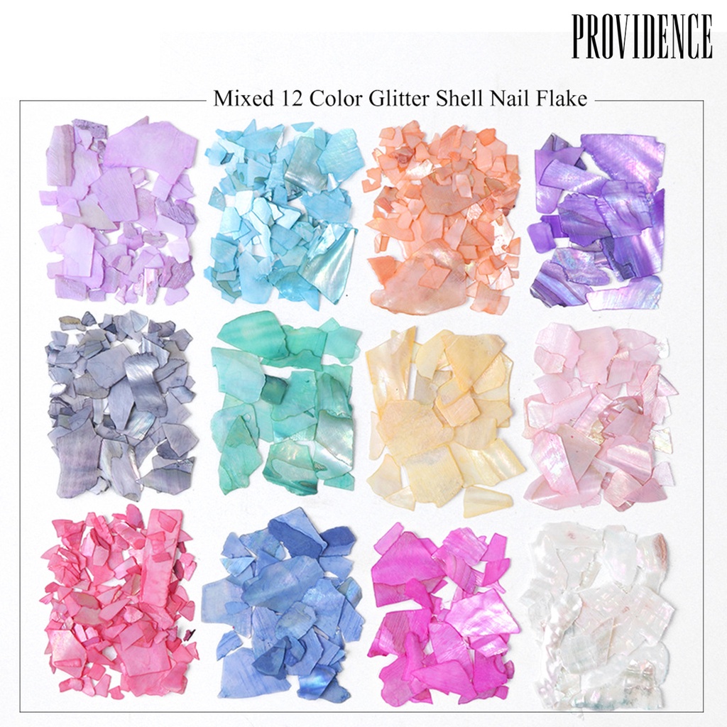 Providence 1Box Manicure Glitter Thin Convenient Artificial Stone Nail Art Shell Sequins for Photography