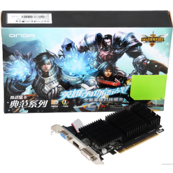 GT 710 GDDR3 GPU Games  GT710 Gold Edition-2GD3/ (ONDA) GT710 2G D3 VGA CARDS