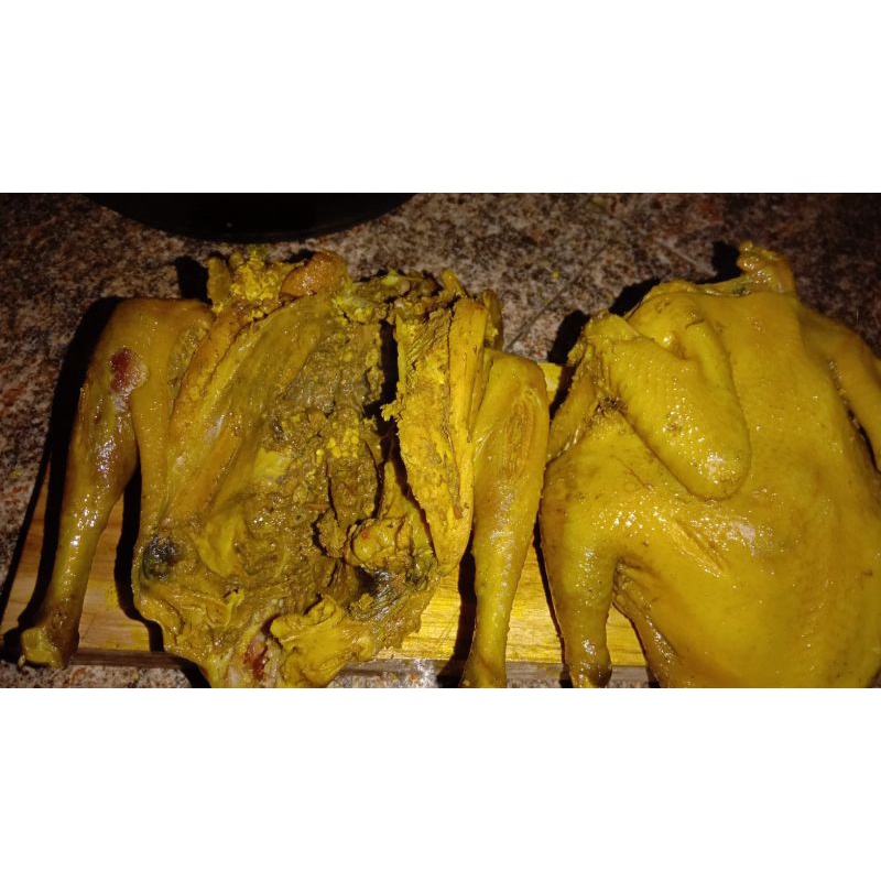 

ayam kampung ungkep 1ekor + ati ampela 1,2kg