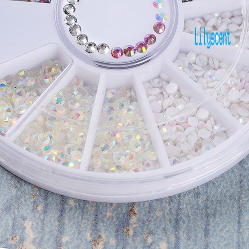 Lily Kristal Glitter Berlian Imitasi 3D Untuk Dekorasi Nail Art DIY