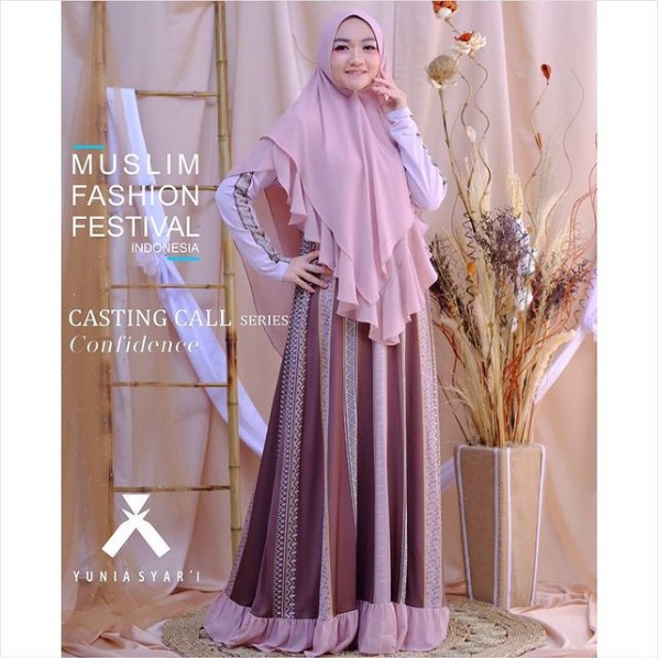 Yunia Syari  Confident Gamis Syari Baju Muslim Wanita