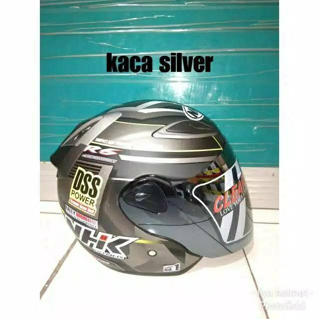 (COD) Kaca Visor Helm NHK R6 + Tutup Kaca + Rachet Bening murah