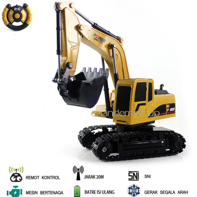 Mainan Mobil Remot Kontrol RC Beko Excavator Truk Model