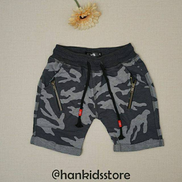 CELANA PENDEK ARMY GREY DJ KIDS PREMIUM PRODUCTORGANIC