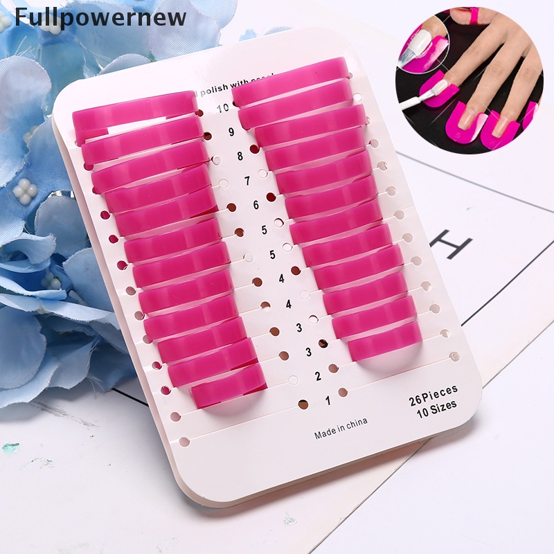 (FULL) 26pcs Cover Pelindung Jari Untuk Manicure