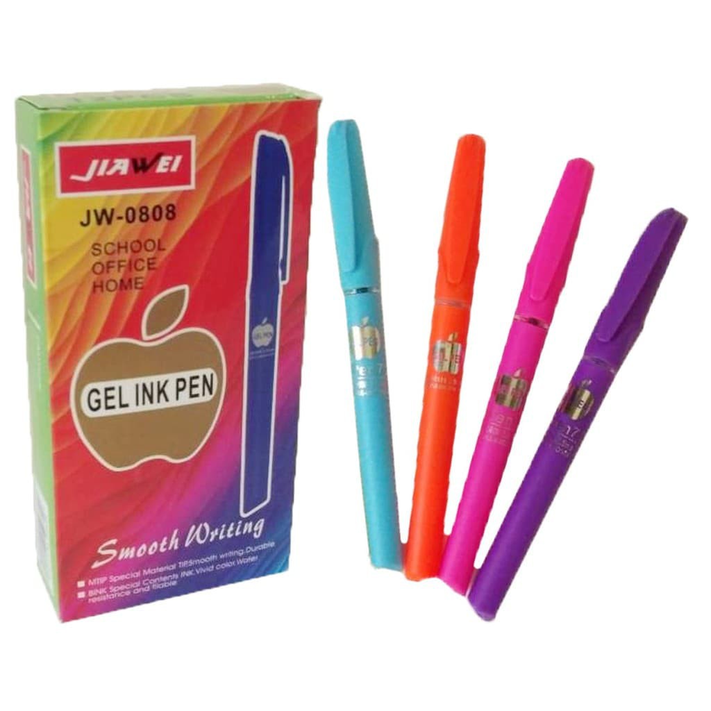 

G0YANG HARGA:: Gel Pen Pena Jel Pulpen Hadiah Promosi 0.5MM Tipis Apple 0808 12 Pcs 100%ORIGINAL