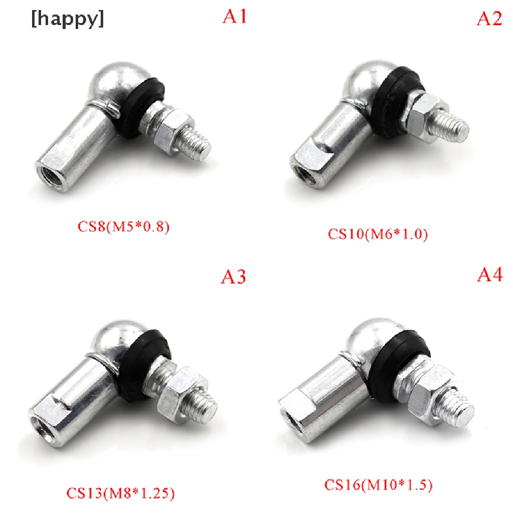 Ha Ball Head Joint Rod Sudut Kanan M5 M6 M8 M10 Cs8 / Cs10 / Cs13 / Cs16 Id